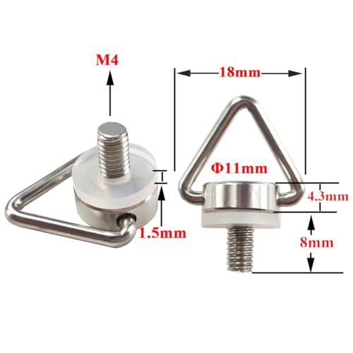4 Piece Eyehook Screw Replacement for DJI RC 2 Mini Pro Mini 3 Pro Smart Controller Neck Lanyard Shoulder Strap Hook Screw for DJI Drone Remote Controller Accessories Spare Repair Part