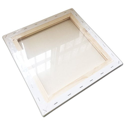 LWR CRAFTS Stretched Canvas 12" X 12" Pack of 6 - size: 12"x12"x6