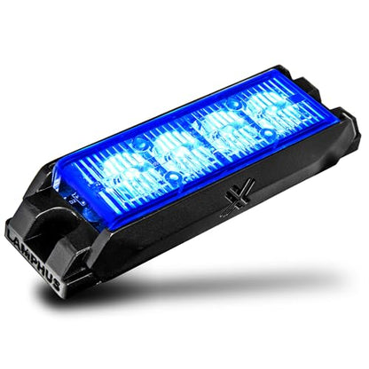 LAMPHUS NanoFlare 4W Blue LED Police Grill Strobe Warning Light for Trucks - color: Blue, size: 4W - 1 Pack