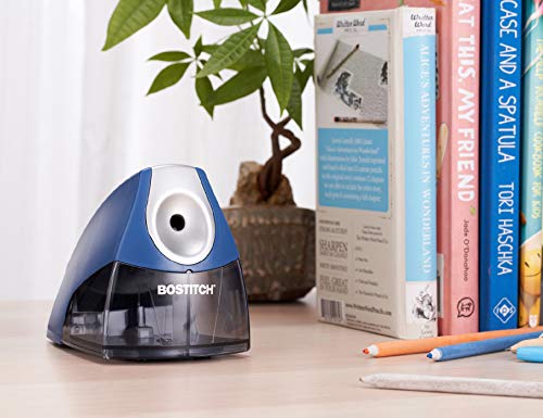 Bostitch Electric Pencil Sharpener for Classroom and Desk, Dark Blue - color: Dark Blue (Pack of 1)