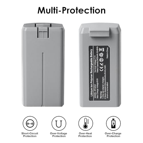 Mini 4K/ 2 Series Intelligent Flight Battery 2 Pack, 31mins Max Flight, 2400mAh-7.7V Replacement Battery for DJI Mini 4K/2/SE/2 SE