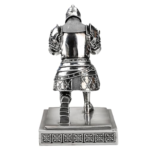 King's Guard Knight Pen Holder with a Letter Opener Desk Organizers Silver - color: Silver(plating)