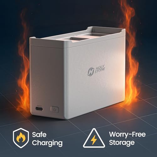 Holy Stone Smart Battery Charging Hub for HS360D and HS360E Drone, Quick Charging, Auto-Discharge (Charge Three Batteries in Sequence)