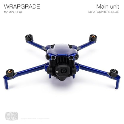 WRAPGRADE Skin Stickers Compatible with DJI Mini 5 Pro (Stratosphere Blue) - color: Stratosphere Blue