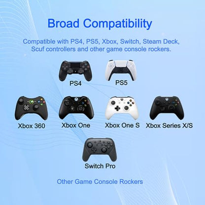 18 Pcs Soft Precision Rings, Aim Assist Target Motion Control, Joystick Protector Compatible with PlayStation 4 (PS4), PS5, Xbox One, Xbox Series X, Switch Pro and Scuf Controller Grips - color: 18pcs Soft Sponge Precision Rings