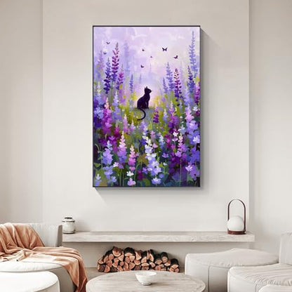 Flowers Framed Paint by Numbers Kit for Adults Beginner & Kids Ages 8-12 - color: YOP-F-1201, size: 8x12 Inch