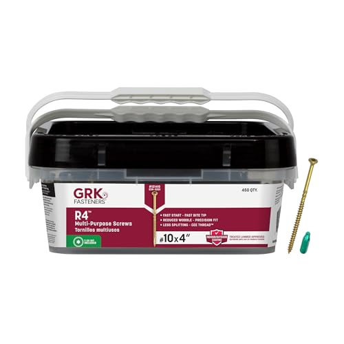 GRK Fasteners R4™ #10 x 4 Multi-Purpose Framing Screws, 450 PCS - size: #10 x 4" 450 count