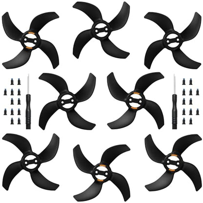 Avata 360 Propellers Blades - 8Pcs Props Quick Replacement Propeller Spare Part 3340S Low Noise Wings for DJI Avata 360 Drones Accessories Black Tips