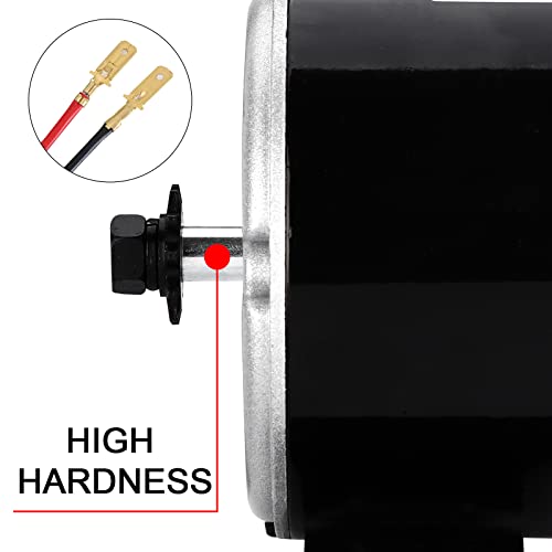 Vevitts Small Brushed Permanent Magnet Electric Motor for E Scooter Drive Speed Control 24V 350W 3000RPM