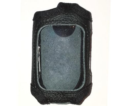 Black Leather Case/Cover for Compustar 2WSSR-T11 and 2WT11R-SS Remote Control Transmitters (Remote Not Included)