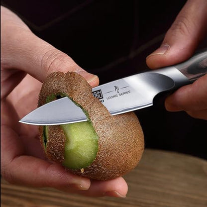 HOSHANHO 3.75 inch Paring Knife, Ultra Sharp Japanese Kitchen Fruit Knife - size: 3.7"