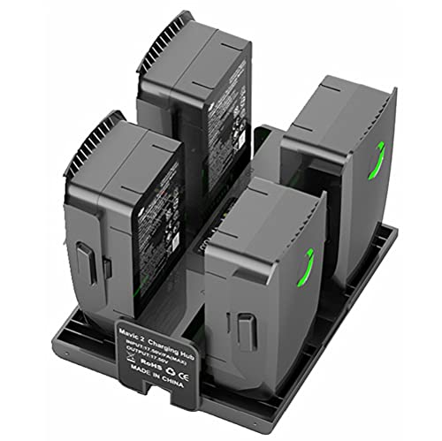 4 in 1 Drone Digital LED Display Battery Charger Intelligent Charging Hub for DJI Mavic 2 Pro Zoom Spare Part