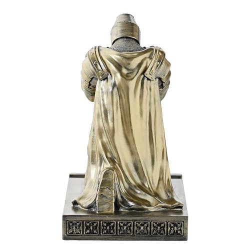 Medieval Templar Vanguard Officer Knight Pen Holder Desk Organizers Bronze - color: Bronze