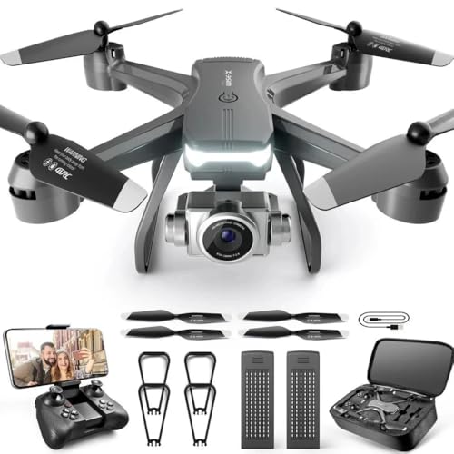 V14 Drone 6K Dual Camera 2 Batteries FPV RC Quadcopter 1080P