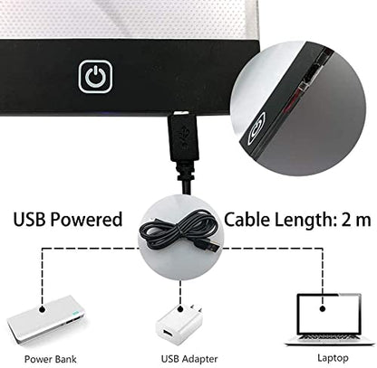 A4 Light Pad for Diamond Painting, Diamond Art Light Board, USB Powered - size: A4