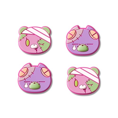 GeekShare Joystick Caps Compatible with Switch 2 - Anti-Slip Thumb Grip Caps - 4PCS Silicone Analog Cover Cute Character Thumbstick Grips for Switch 2025, Patch Moe Doll
