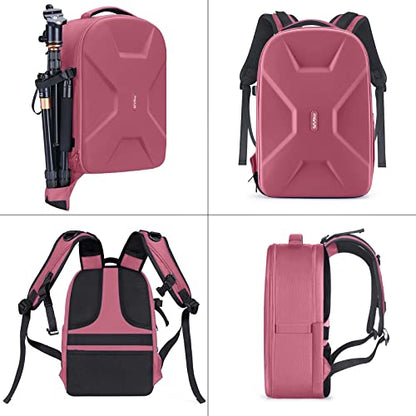 MOSISO Camera Backpack, DSLR/SLR/Mirrorless Photography Camera Bag - color: Dusty Rose