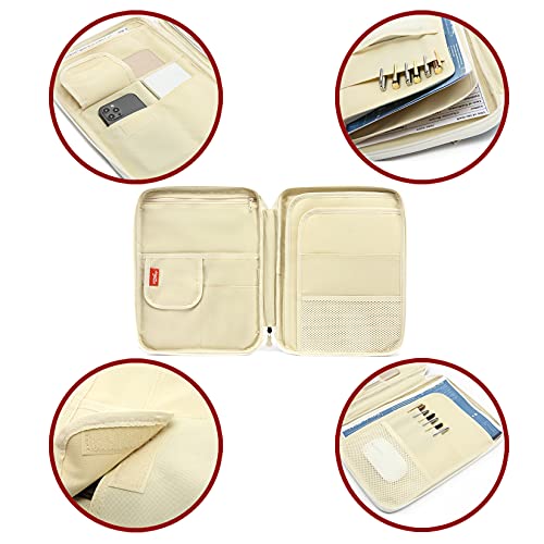 mygreen Universal Travel Gear Organizer/Electronics Accessories Bag/Document File Bag - color: Khaki and Grey