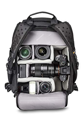 VANGUARD VEO Select 37BRM Camera Backpack - Black, Rear Access, Multi-Access, 9.7" Tablet Storage, Tripod Carry - color: Black, size: 37