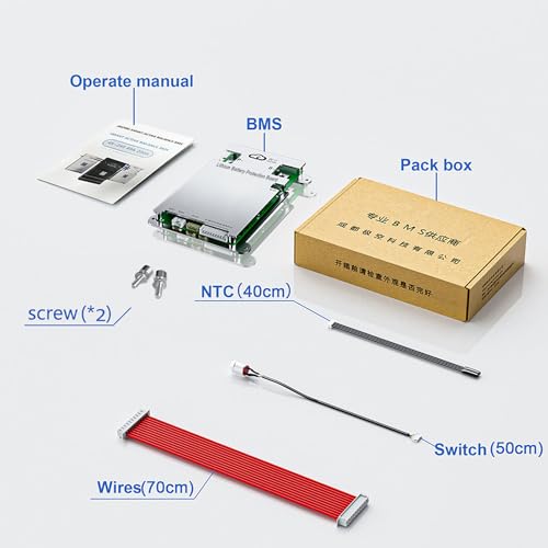 JKBMS JK-B1A8S10P 4S-8S 100A BMS Battery Management System, 1A Balance - size: JK-B1A8S10P