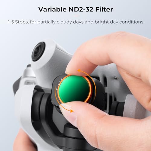 K&F CONCEPT Variable ND UV CPL Filter Kit Compatible with DJI Mini 4 Pro