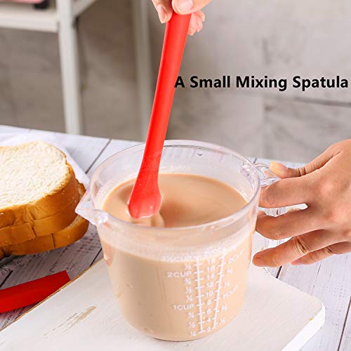 Small Spatulas Set with Sharp and thin Edge, 10 In, 4 Pack