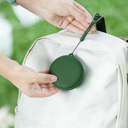 Collapsible Travel Cup, Foldable Water Cup with Lid, for Travel - color: Army Green