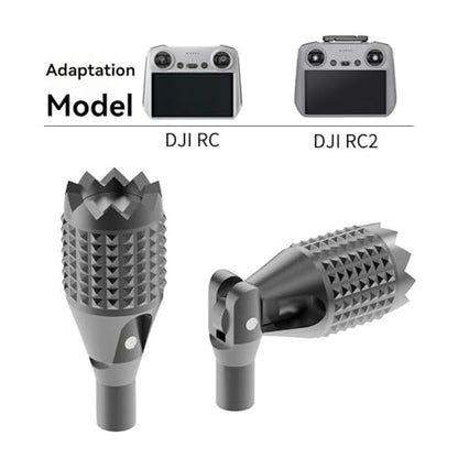 Foldable RC/RC2 Controller Joystick for DJI Mini 3 Pro/Mini 4 Pro/Air 3/Mavic 3, Retractable Aluminum Alloy Drone Control Thumb Sticks Replacement Accessories (Black) - color: Rc/Rc2(black)