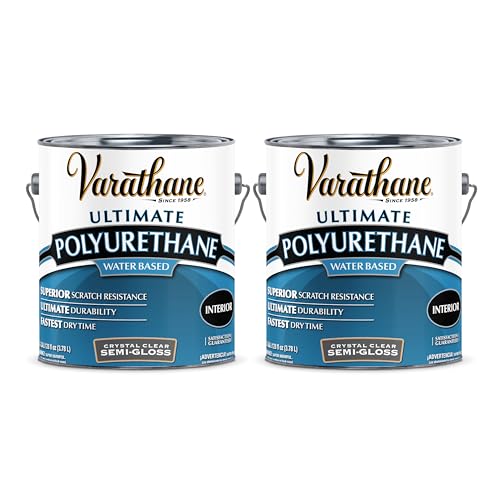 Varathane Ultimate Semi-Gloss Clear Polyurethane - color: Semi-Gloss, size: Gallon (Pack of 2)