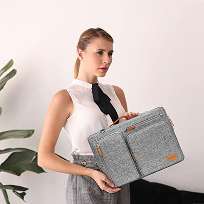 MOSISO 360 Protective Laptop Shoulder Bag, 14 inch Computer Bags - color: Gray, size: 14 inch