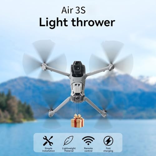 Drone Airdrop System for DJI Air 3S Photosensitive Thrower Transport Delivery Payload Release Air Dropping Device