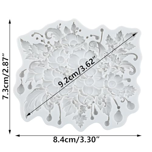 Daisy Flower Silicone Mold Flower Polymer Clay Molds - color: Style E
