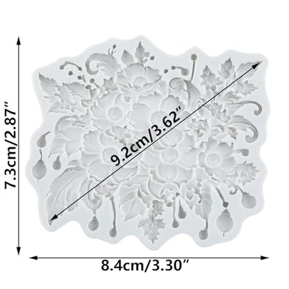 Daisy Flower Silicone Mold Flower Polymer Clay Molds - color: Style E