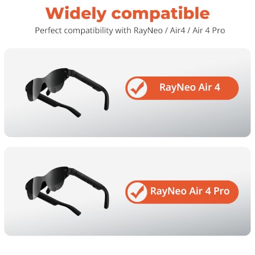 BonFook HiBloks Light Blocker Lens Shade for RayNeo Air 4/4 Pro AR Glasses