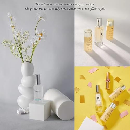 8PCS Non-Wrinkle Product Photography Backdrops, 28x20IN - color: White Grey yello
