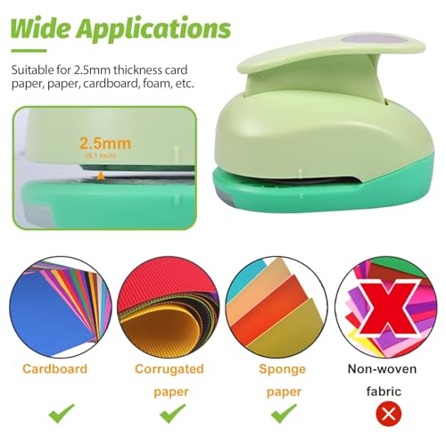 UCEC 5/8 Inch Circle Punch, 16mm Circular Cutter Tool Circle Hole Punch - color: Circle, size: 5/8 Inch