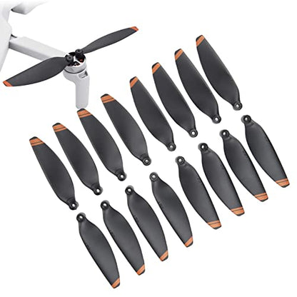 16PCS Drone Propeller Blades Props Replacement, 2.3x0.6in, Low Noise Blades, with 24 Screws 2 Screwdrivers, Stable
