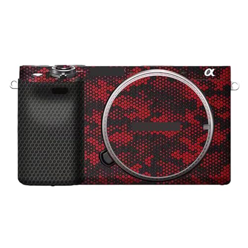 Camera Cover Skin Sticker for Sony A6400 A6300 Camera Protector Film Skin Anti-Scratch Protective Decoration and Wear Resistance(Mamba Red) - color: Mamba Red