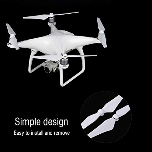 Alomejor 2 Pairs Replacement Drone Propeller Blades for Quadcopter - High-Performance Drone Accessories | 2-Pack Compatible with Most Quadcopter (Black)
