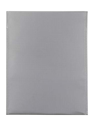 Fire Resistant Flame-Resistant Fireproof Explosion-Proof Waterproof Lipo Battery Storage Guard Pouch Sleeve Safety Protective Bag for Safe Charge & Storage - 12 x 9 Inches Large Size (Silver)