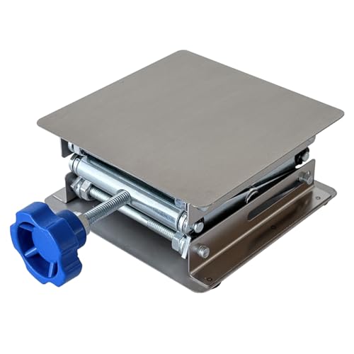 4"x4" Stainless Steel Lab Jack Mini Scissor Lift 6.6lbs Load Capacity