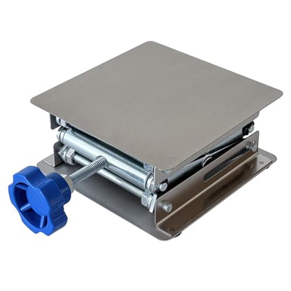 4"x4" Stainless Steel Lab Jack Mini Scissor Lift 6.6lbs Load Capacity