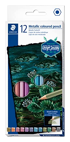 Staedtler, Metallic Colored Pencils, 12Colors, 146M C12