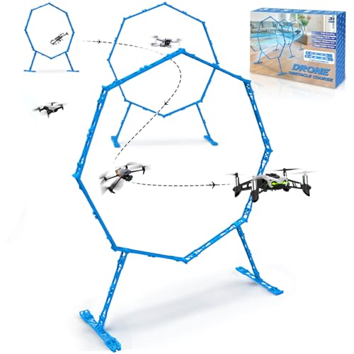 3 Pack Drone Obstacle Course, FPV Racing Drone Loop Gate - color: Blue *3 Pack