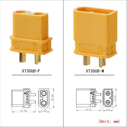 ELFCULB 10 Pairs Amass XT60 Connectors for FPV Drones and RC Models - color: 10 Pairs XT60 M/F
