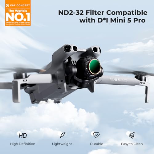 K&F CONCEPT Variable ND Filter Compatible with DJI Mini 5 Pro - style: ND2-32