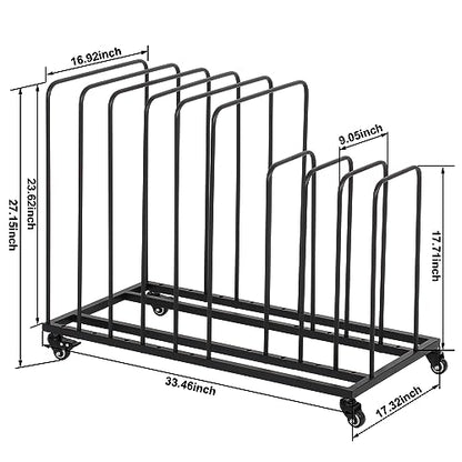 tonchean Art Canvas Storage Rack with Wheels, Adjustable Art Drying Painting Rack Metal Painting Storage Easel Display Stands for Canvas Boards, Panels, Frames, Crafts Drying & Drawing Boards