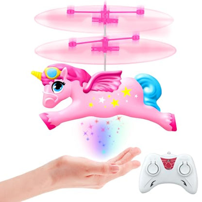QUANA Rc Helicopter, Flying Unicorn Toys Rc & Hand Control Flying Ball Toy