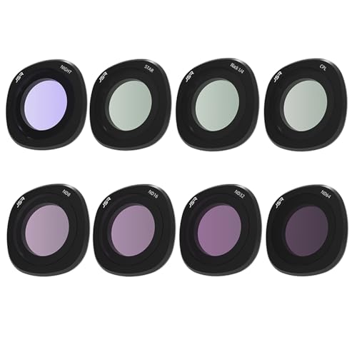 Coyktonty Lens Filter/Filter Set for DJI Neo2 Drone,Waterproof, Oil-Resistant, Easy to Install (Star+ CPL+ND8 16 32 64+Night+Black Mist 1/4) - color: STAR+ CPL+ND8 16 32 64+NIGHT+Black Mist 1/4