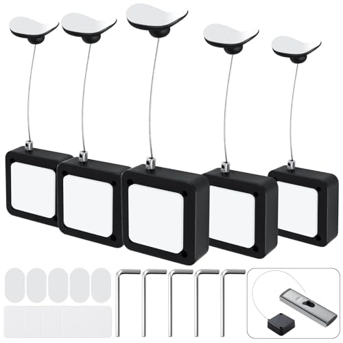 5 PCS TV Remote Leash with Cable Lock 7.5ft/2.3m Retractable Remote Control Tether TV Remote Leash with Cable Lock Remote Rescue for for Home Showroom Hotel Never Lose Your Remote Again - size: 7.5FT-5PCS